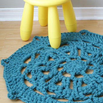 Super Chunky Doily Rug / Blanket 8 Styles (30"-66" diameter)