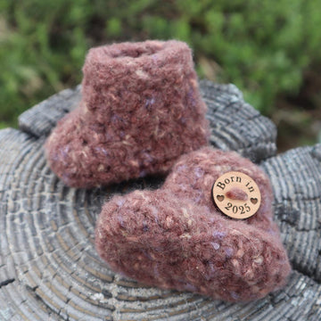 Felted Baby Bootie