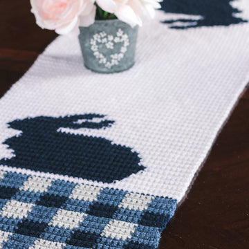 Gingham Bunny Table Runner
