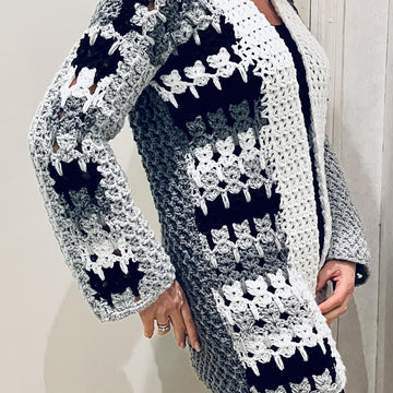 YEDI CARDI-Crochet PATTERN.English USA& Dutch