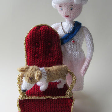 Our Queen Elizabeth Doll Throne & Corgi Susan