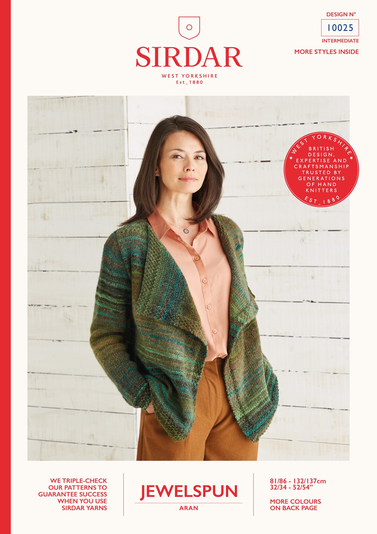 Cardigan in Sirdar Jewelspun - 10025 - Leaflet