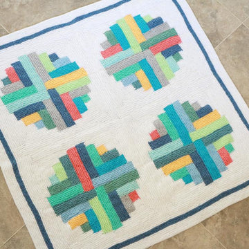 Portholes Log Cabin Blanket