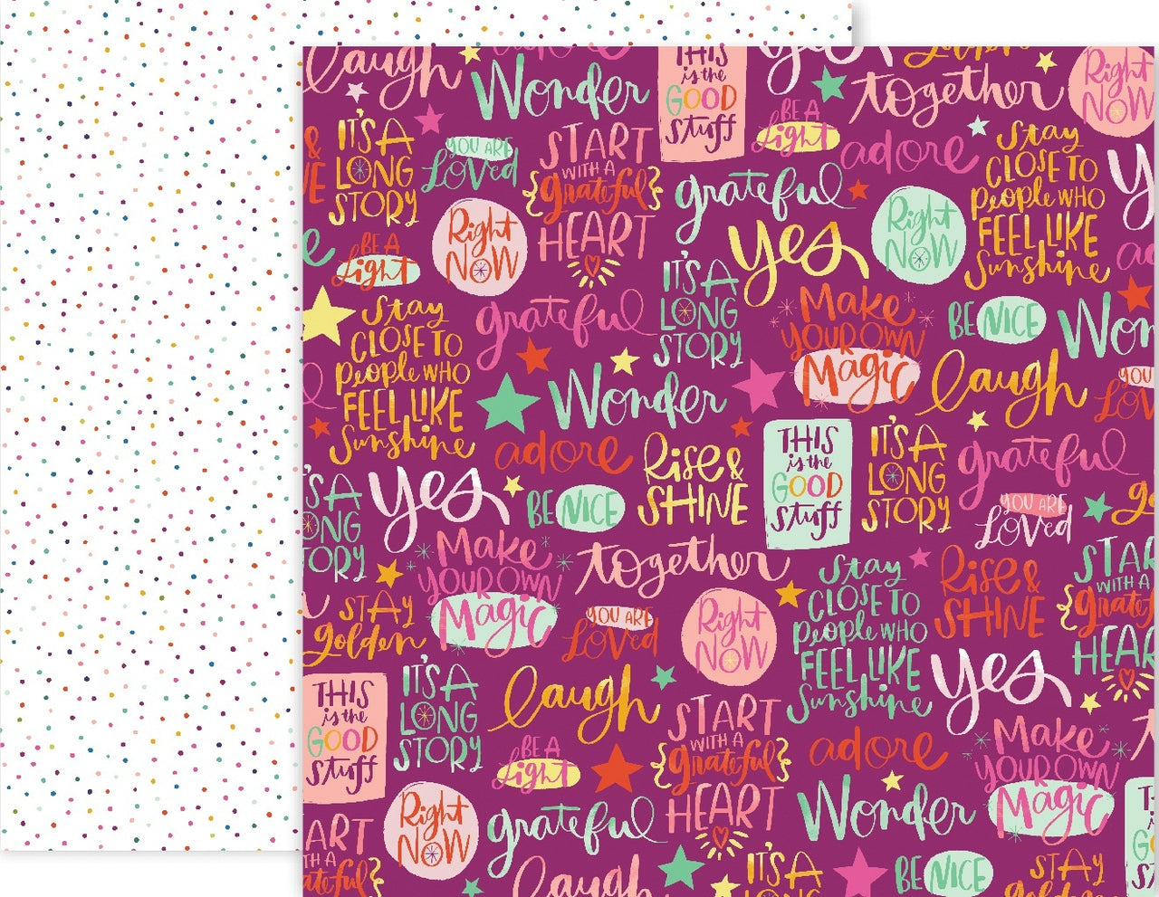 American Crafts Paige Evans Truly Grateful Double-Sided Cardstock 12"X12" 25/Pkg - #17