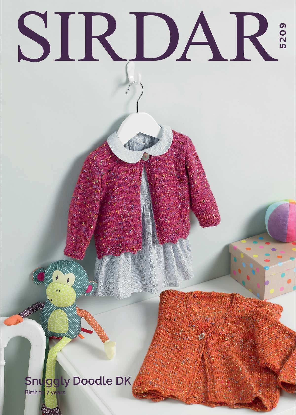 Girl's Cardigans in Sirdar Snuggly Doodle DK - 5209 - Downloadable PDF
