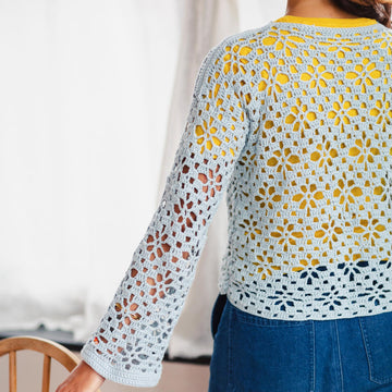 Floral open work Jumper