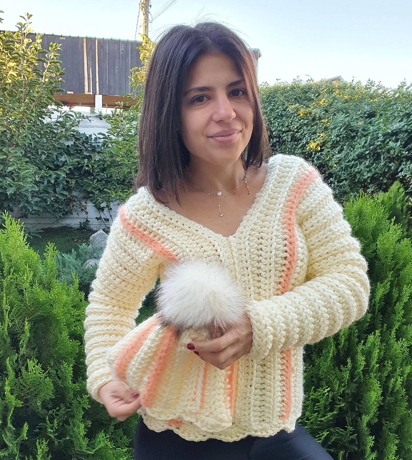 Crochet sweater for winter