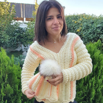 Crochet sweater for winter