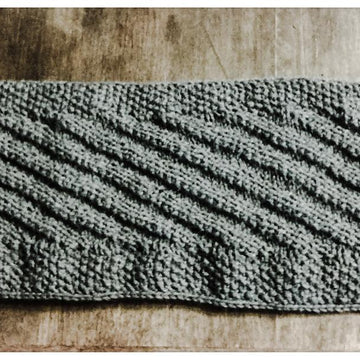 Grey Diagonal Infinity Scarf