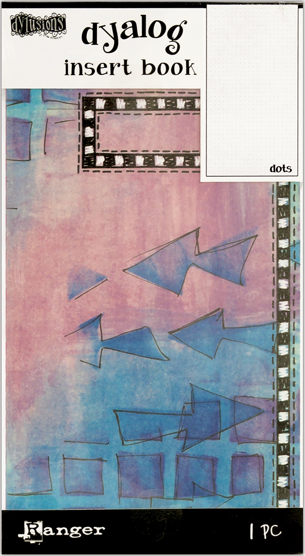 Ranger Dyan Reaveley's Dylusions Dyalog Insert Book 4.375"X8.25" - Dots