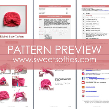 Ribbed Baby Turban Hat with Bow