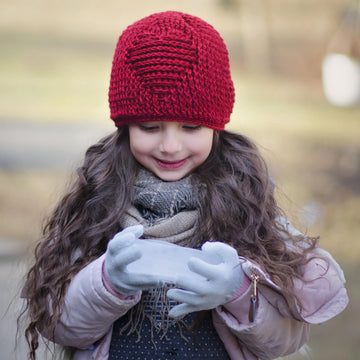 Embossed Heart Beanie
