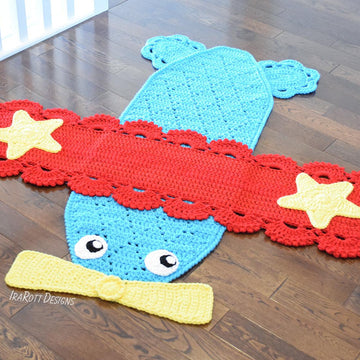 Peter The Airplane Rug