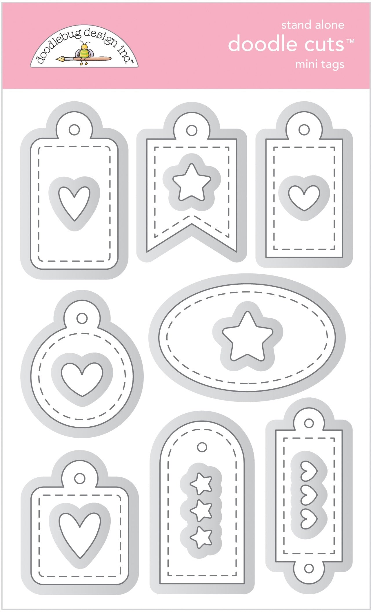 Doodlebug Doodle Cuts Dies - Mini Tags
