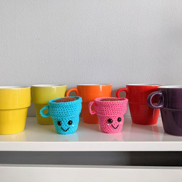 Crochet Espresso Cup Pair