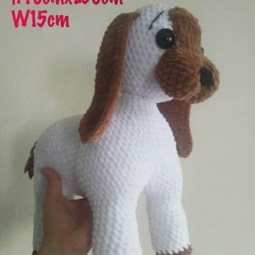 Puppy white plush amigurumi