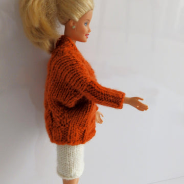 Barbie Dolman Cardigan, Skirt & Top