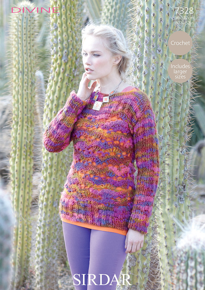 Rosita Sweater in Sirdar  Divine - 7328 - Downloadable PDF