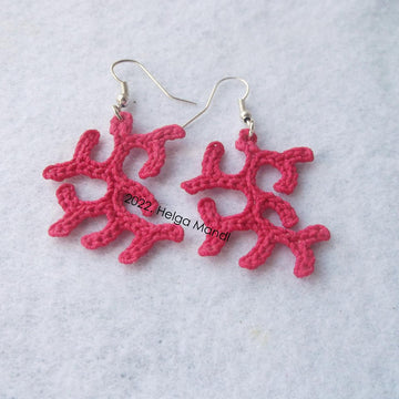 Coral earrings