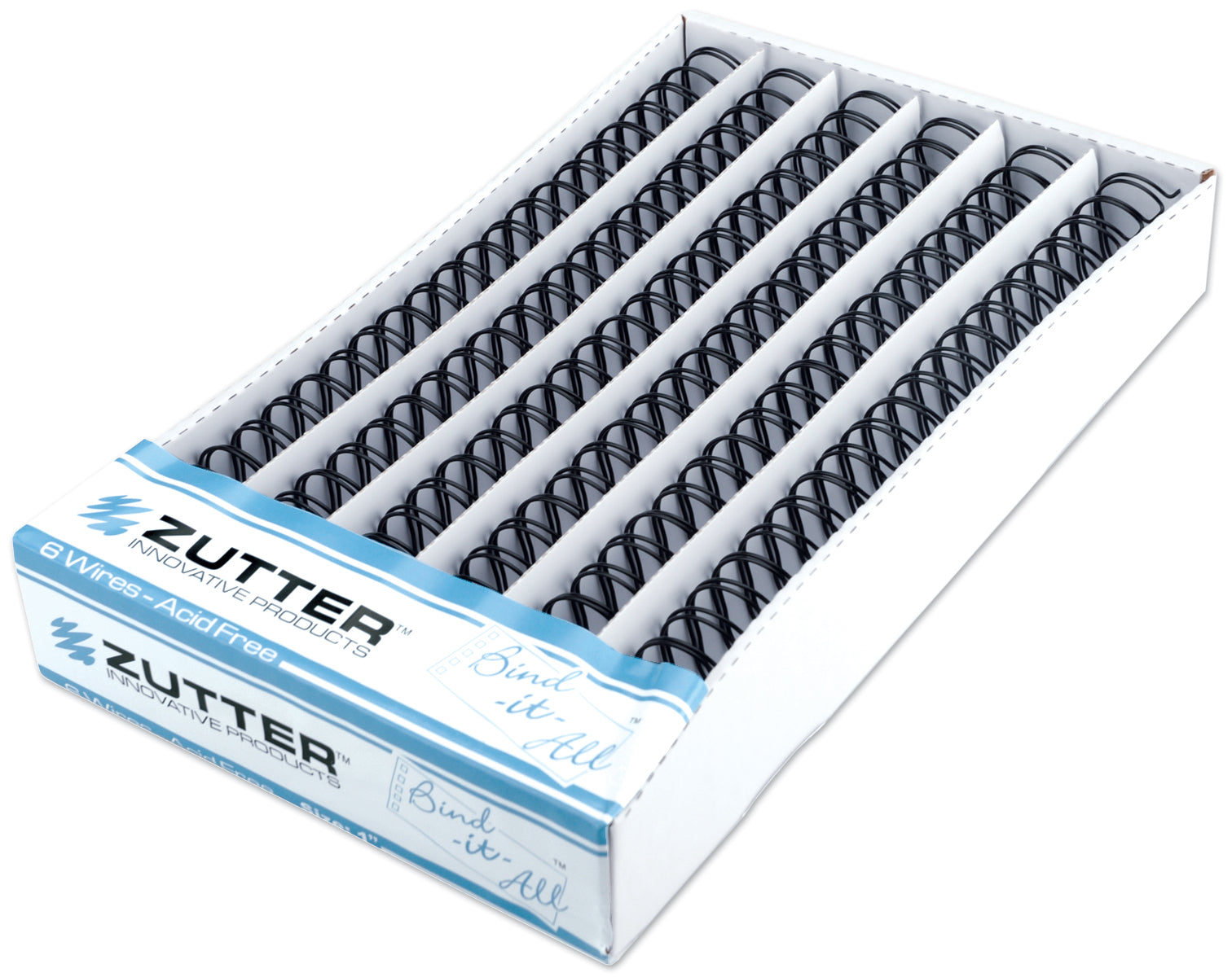 Zutter Bind-It-All Owire 1" 6/Pkg - Black