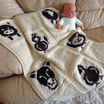 Farmyard Animals Baby Blanket