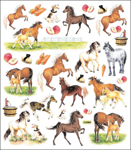 Tattoo King Sticker King Stickers - Horses On Farm
