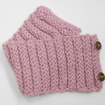 Buttoned Ribbed Cowl