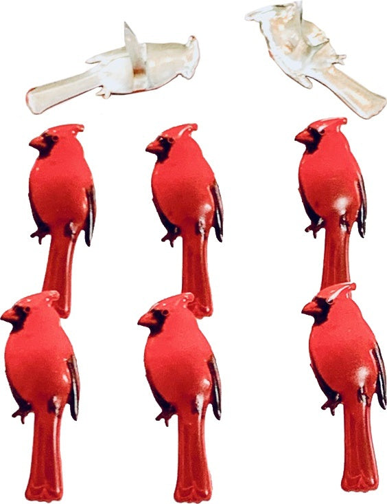 Eyelet Outlet Shape Brads 12/Pkg - Cardinal