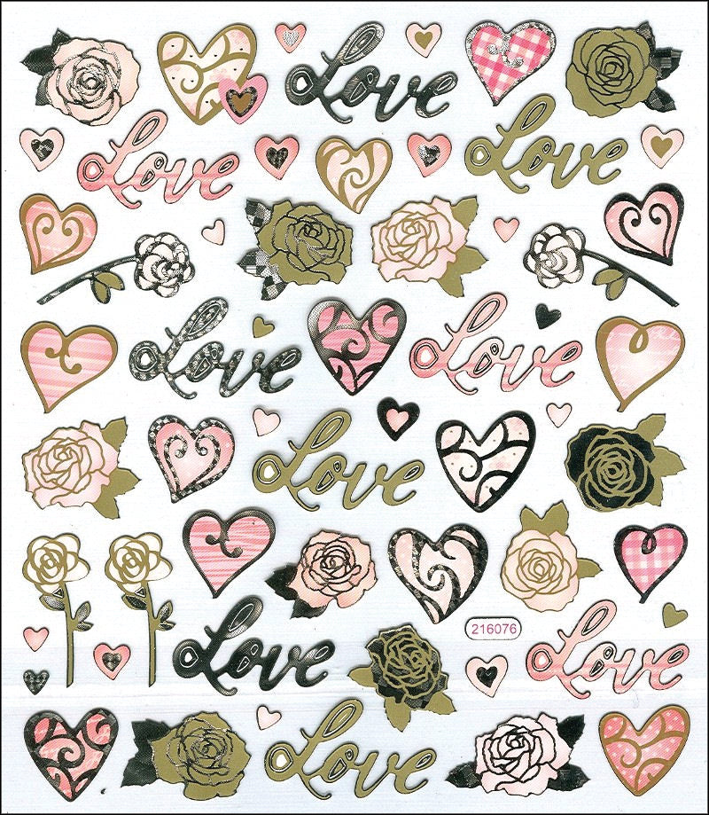 Tattoo King Sticker King Stickers - Love & Roses