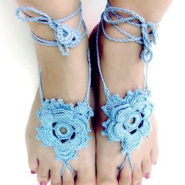 Irish flower barefoot sandal