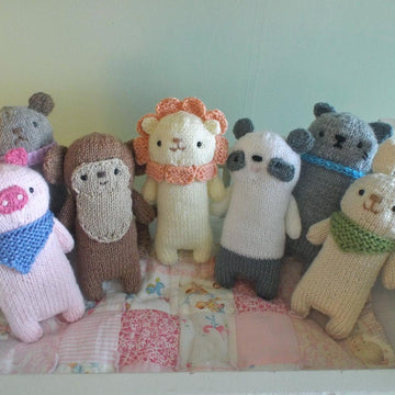 Knit Baby Animal Set