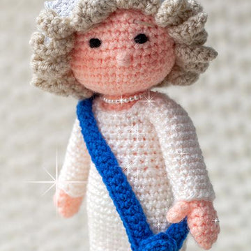 Princess, Queen CROCHET Doll Pattern - Advanced - UK Terminology