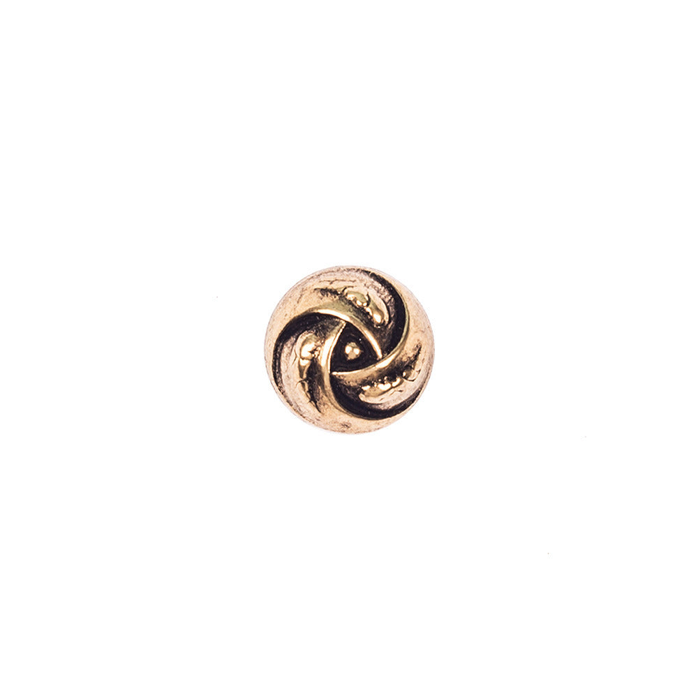 Trimits Metal Rose Swirl Button