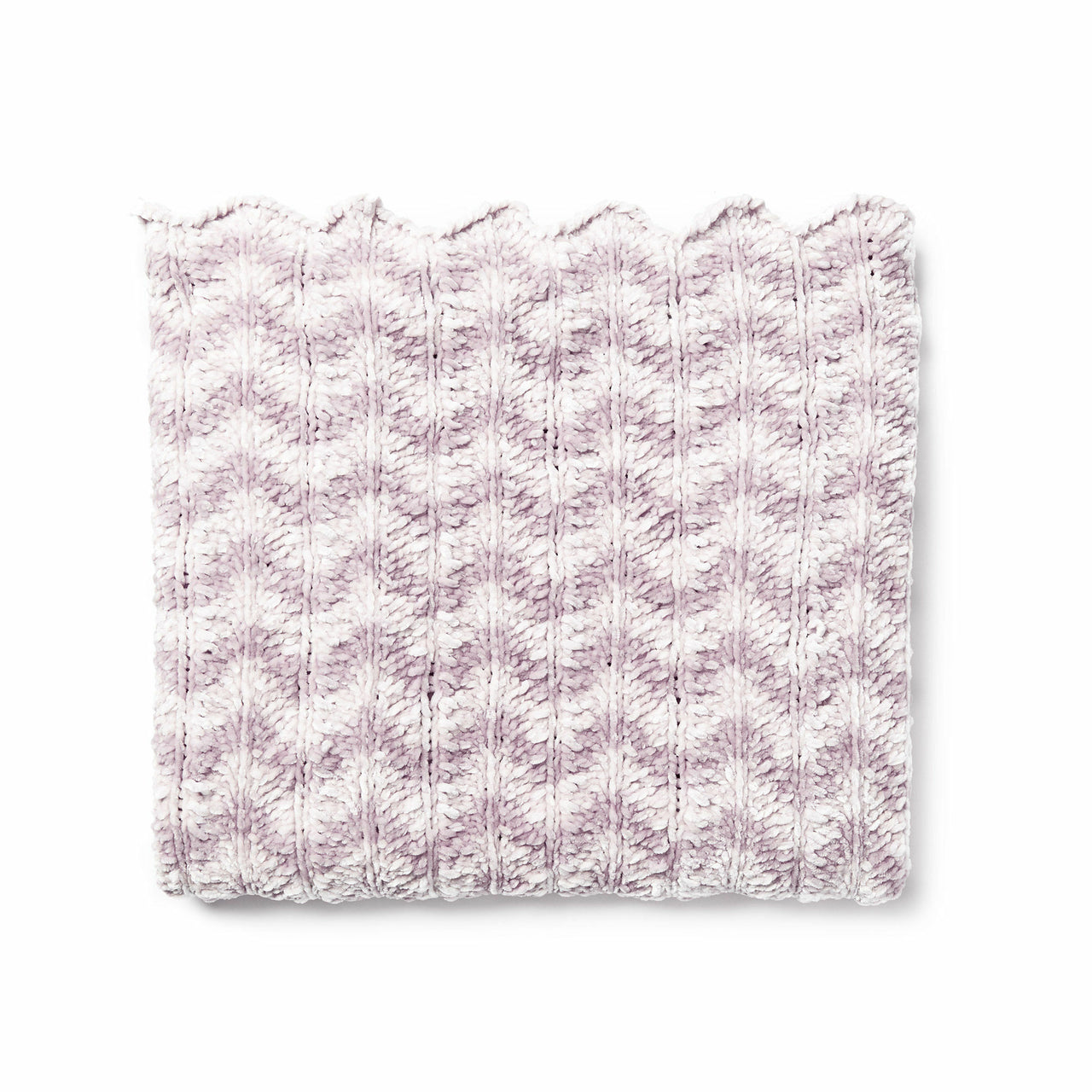 Chevron Knit Afghan in Bernat Velvet - BRK0502-012167M - Downloadable PDF