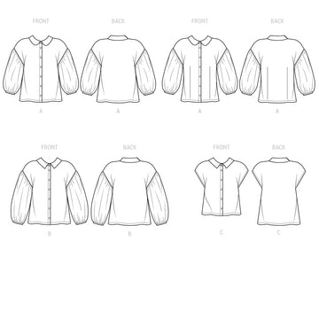 Simplicity Misses' Button Down Top S9646 - Sewing Pattern