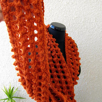 Infinity Orange Scarf