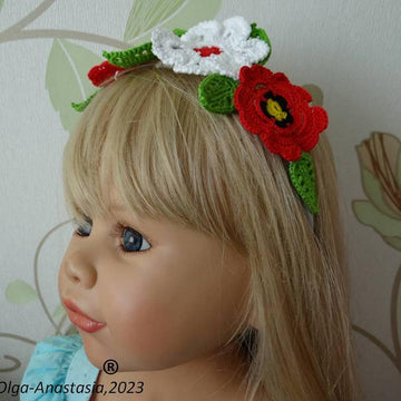 Headband with flowers