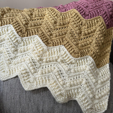 Textured chevron blanket