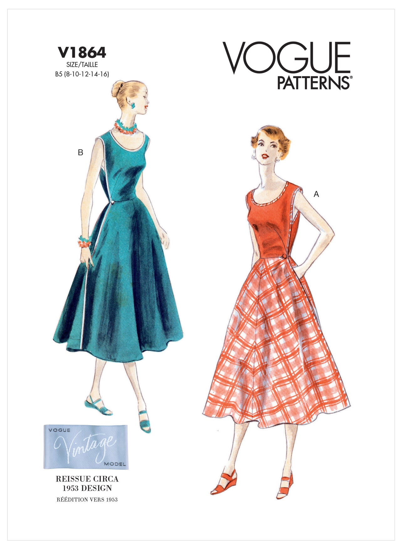 Vogue Misses' Wrap Dress V1864 - Sewing Pattern