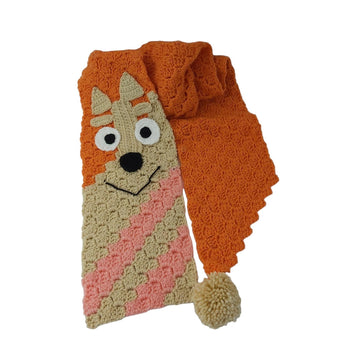 Orange Dog Scarf C2C