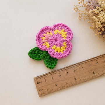 Crochet Flower Hair Clip Pattern – Easy Floral Hair Accessory PDF + Video Tutorial