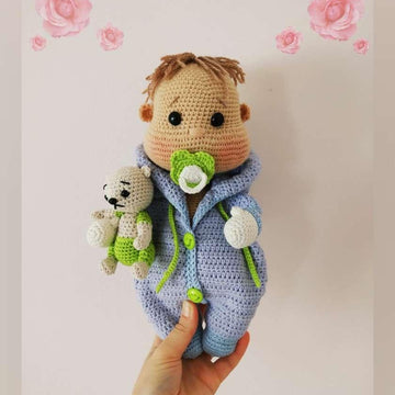 Crochet doll pattern, Crochet Baby doll patterns, Amigurumi doll pattern, Ted boy crochet pattern, (Deutsch, English, Français)