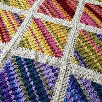 C2c Squares Temperature Blanket
