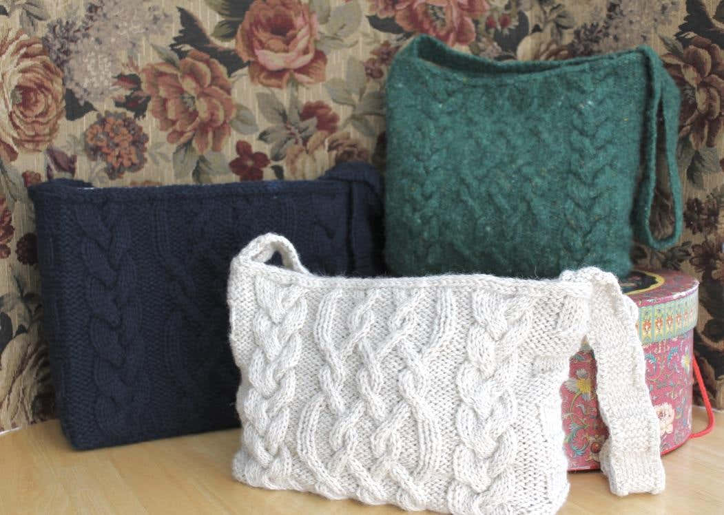 Fishernet Cable Shoulder Bag