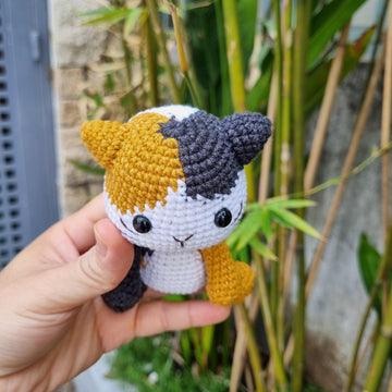 Crochet Calico Kitten, Crochet Calico Cat, Amigurumi Cat Crochet, Crochet Animals, Amigurumi Pattern