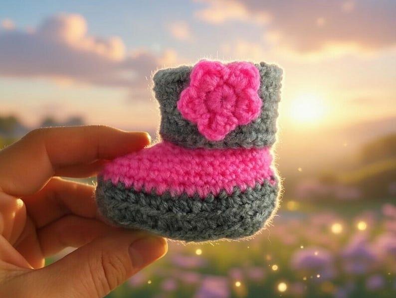 Crochet Baby Bootie Pattern | Easy PDF + Video Tutorial | Handmade Newborn Shoes for Beginners