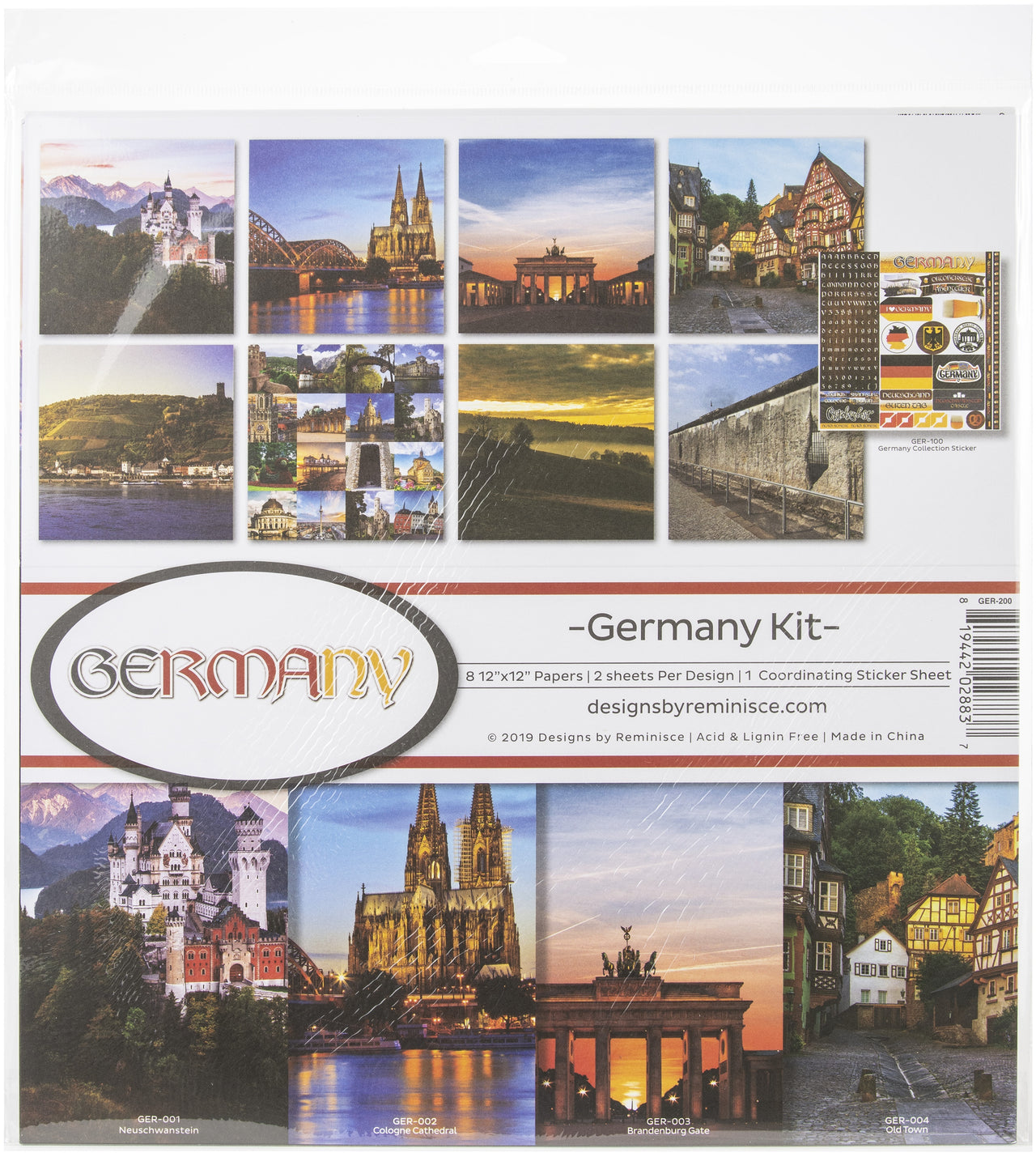 Reminisce Collection Kit 12"X12" - Germany