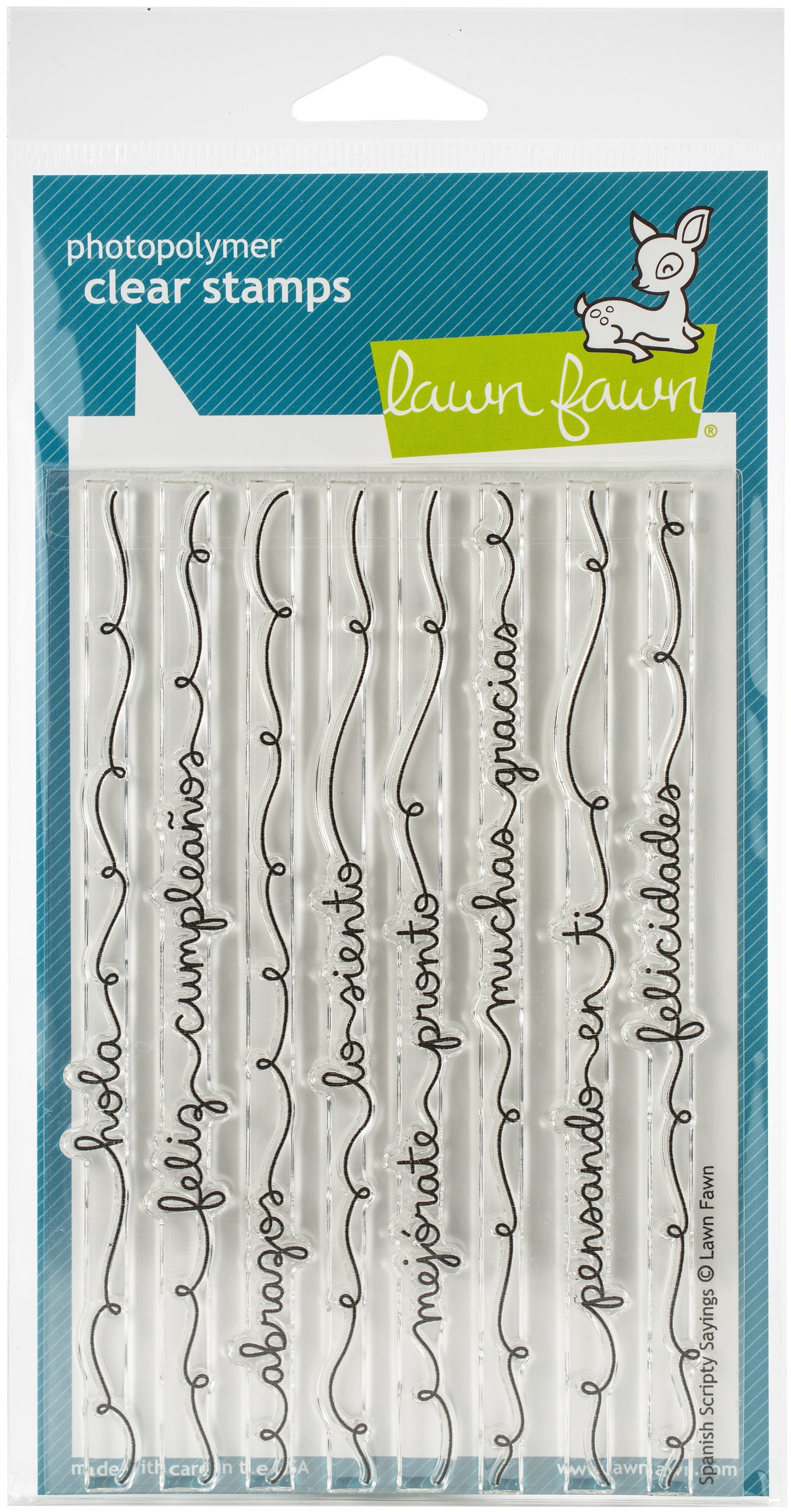 Lawn Fawn Clear Stamps 4"X6" - Spanish Scripty Sayings