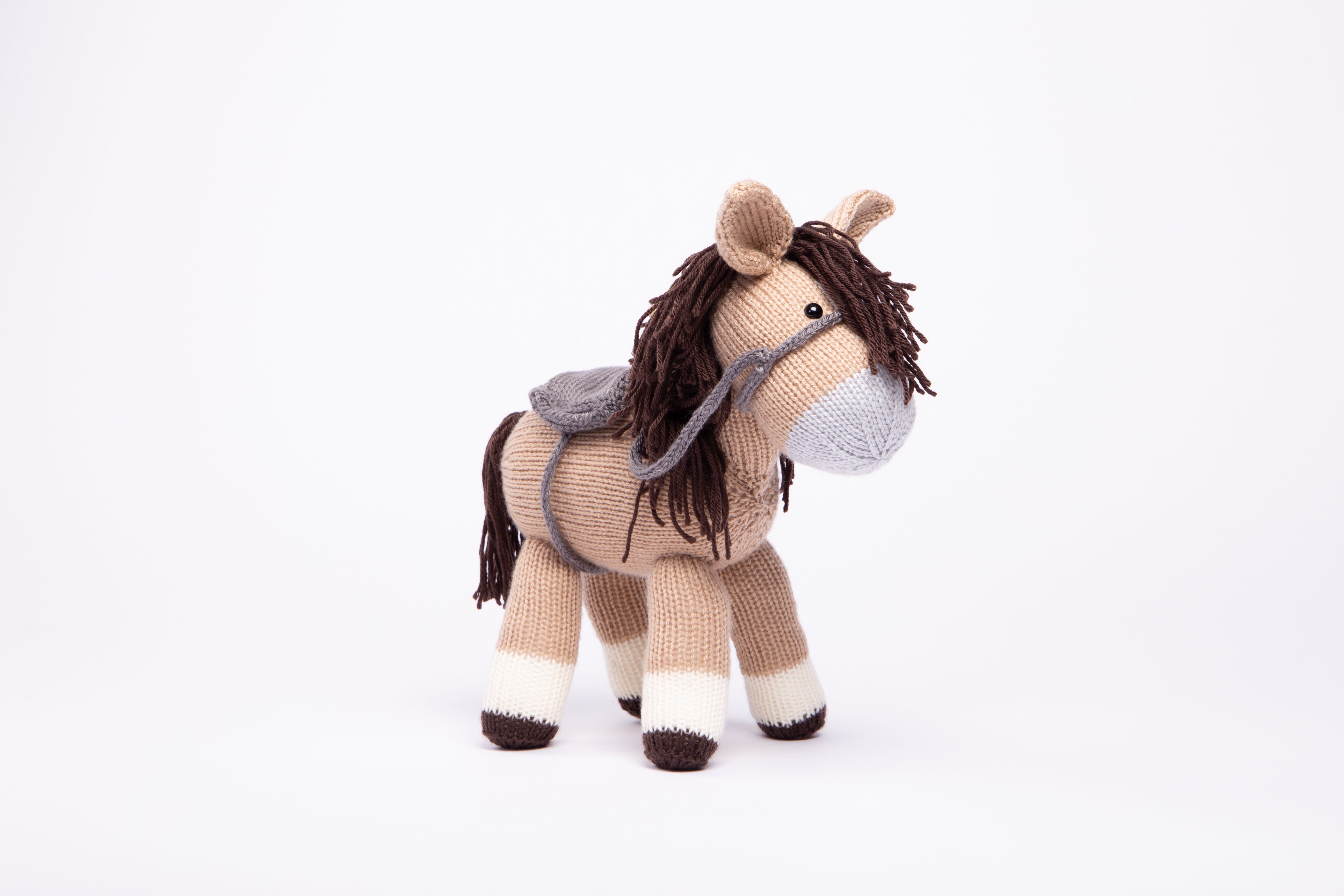 Dolly the Donkey and Bramble the Horse in Deramores Studio DK Acrylic - Downloadable PDF