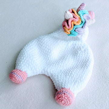Sleepy Unicorn Comforter, Unicorn Lovey